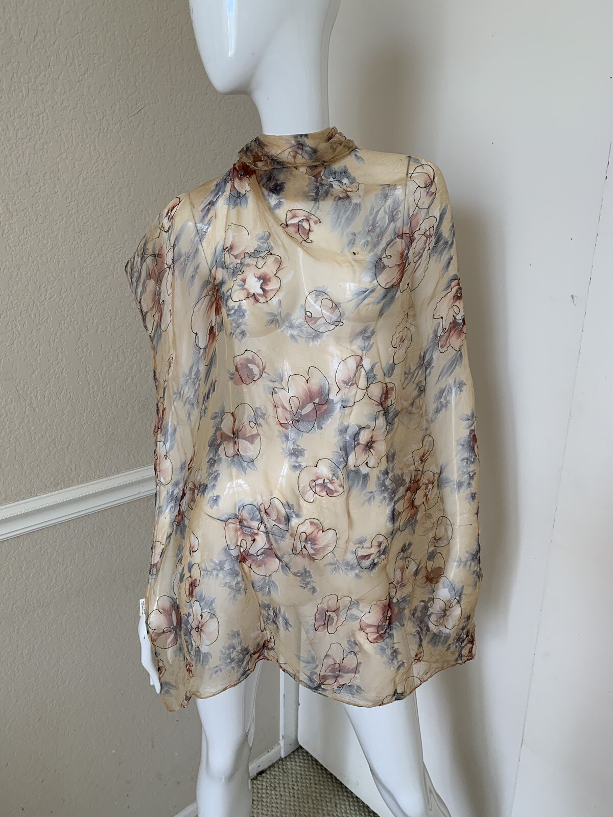 Set of 6 (Six) Multi-Colored Multi-Patterned Silk/Rayon Scarves