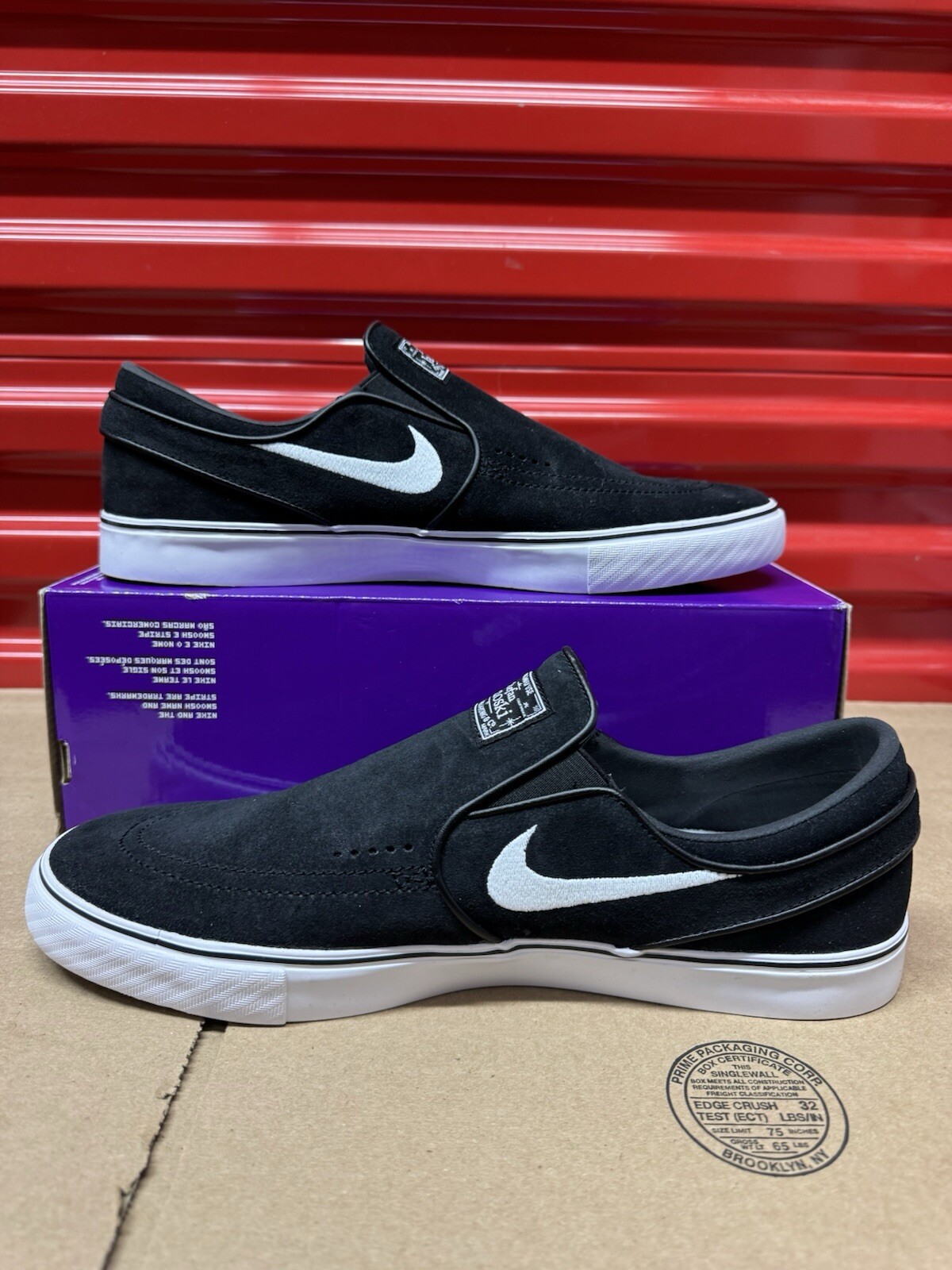 Nike SB Zoom Janoski+ Slip ‘Black White’ FN5893-001 Men’s Size 12 Shoes
