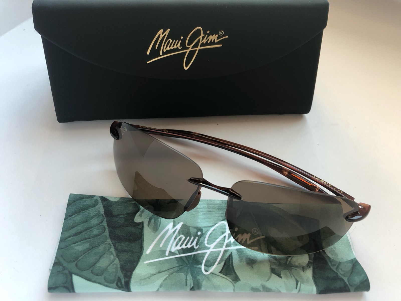 Maui Jim Breakwall H422-26/63-13 127mm Polarized Rimless Sunglasses – Brown