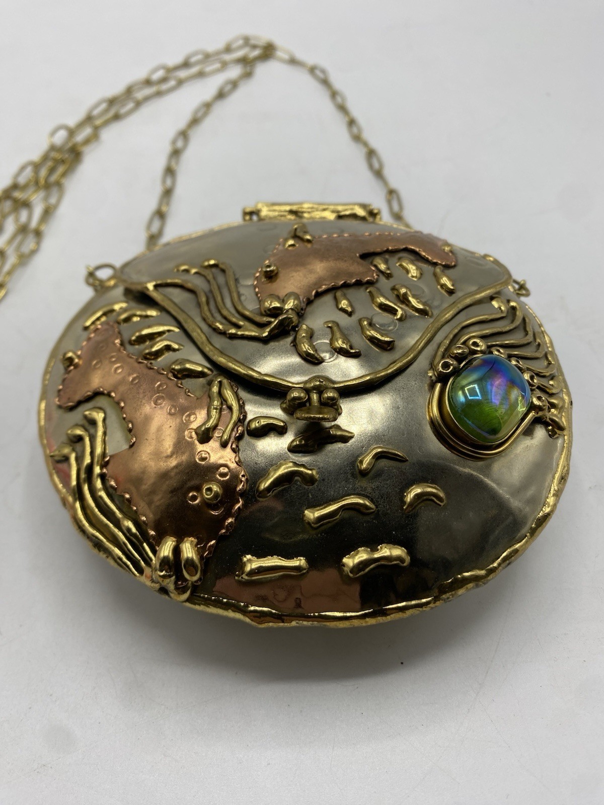 Vintage Lunacy Designs Mixed Metal Mini Fish Purse
