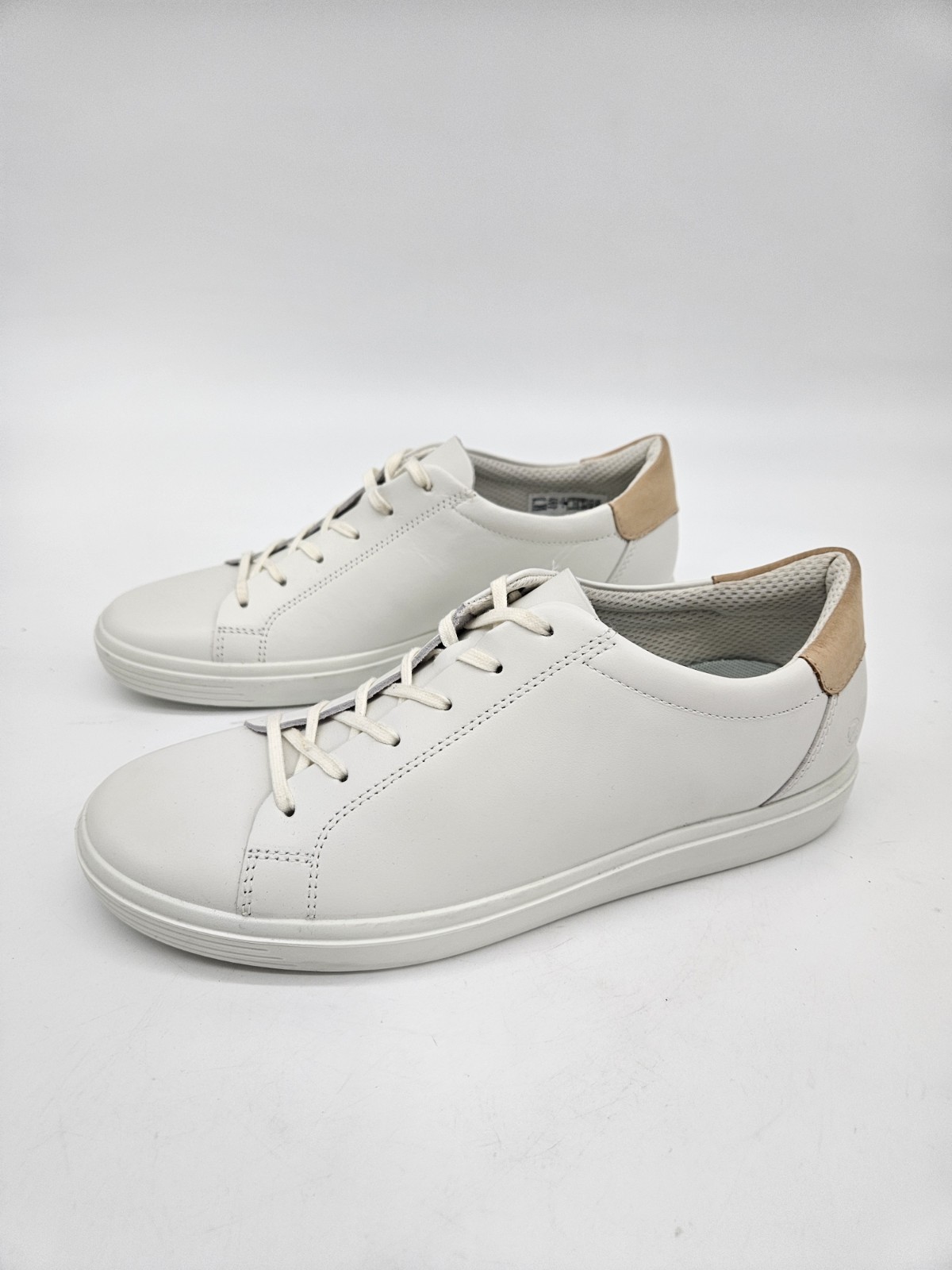ECCO Soft 7 Lace-Up Sneaker White Leather Women’s Size US 10-10.5