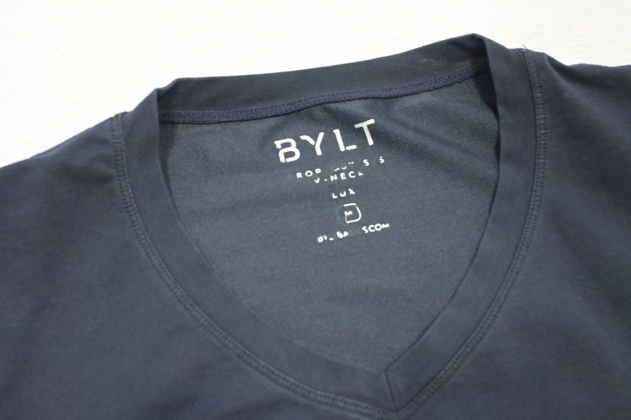 Bylt Drop Cut Lux Gym Shirt Short Sleeve Atheltic Tee Black Mens Size Medium