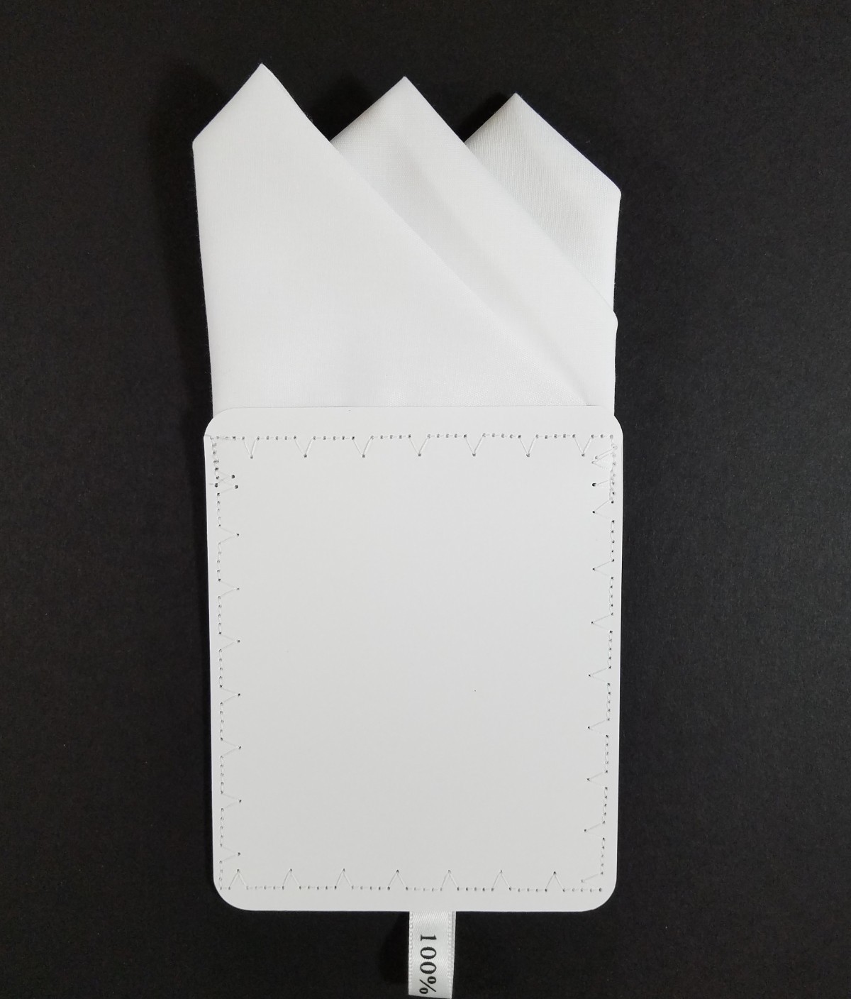 NEW – Men’s Cotton Pre-folded Pocket Square Handkerchief Insert – Reversible
