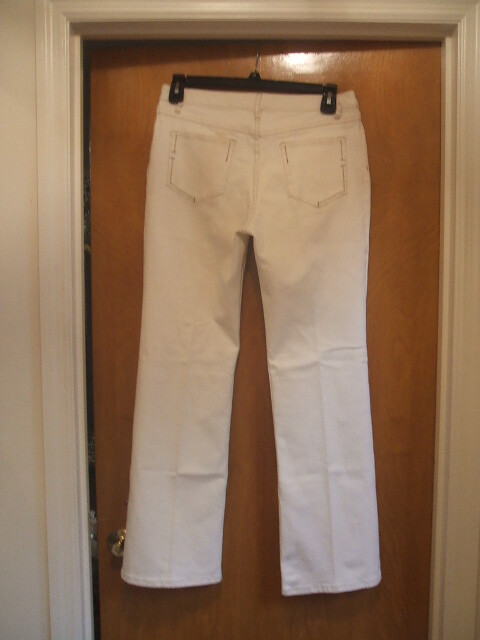 J Jill Eggshell Authentic Fit Sits Below Waist Pants Jeans Sz 10 NWT $79 Wide