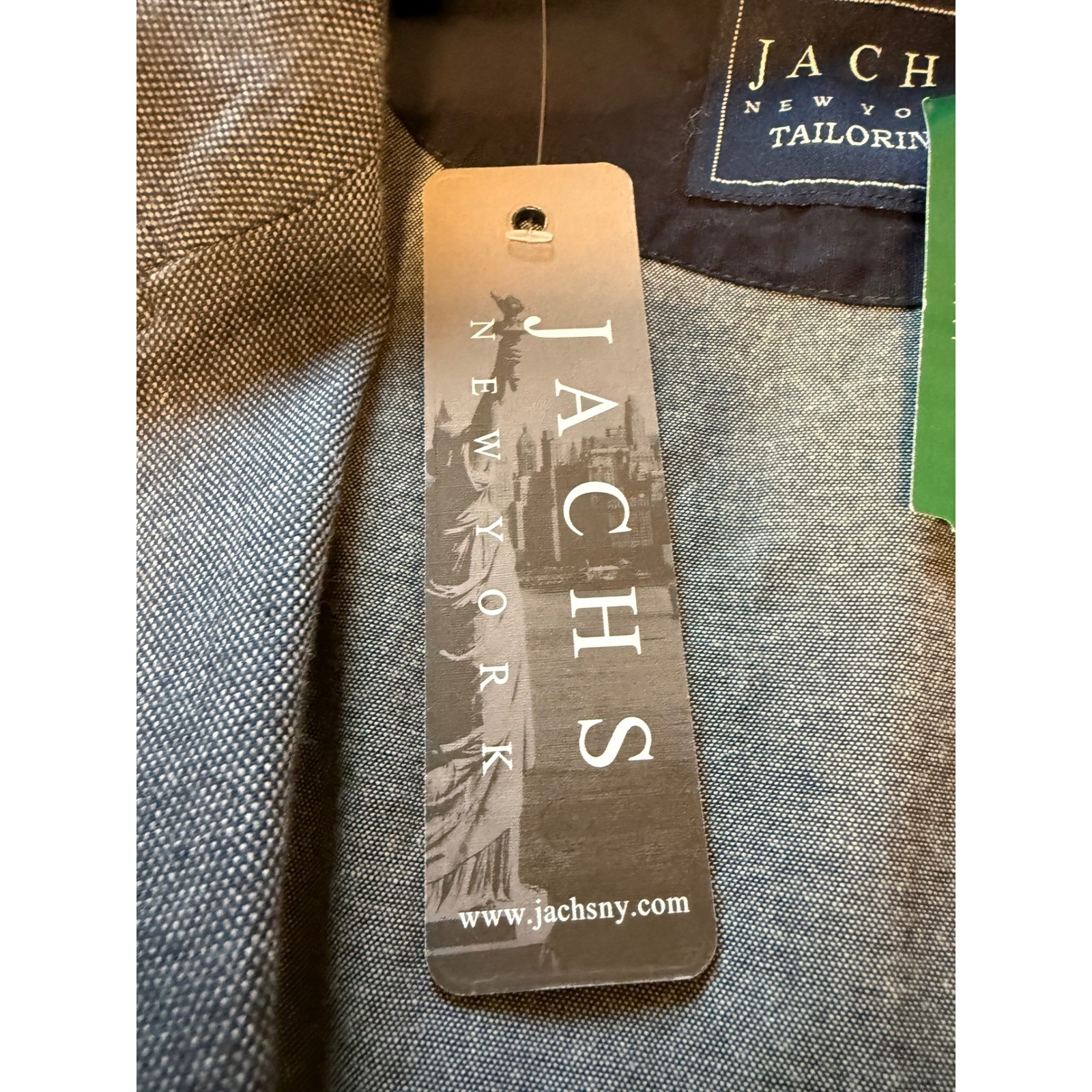 Jachs New York Fulton Cotton Texture Blazer Blue XXL-SH Mens Tailored Jacket