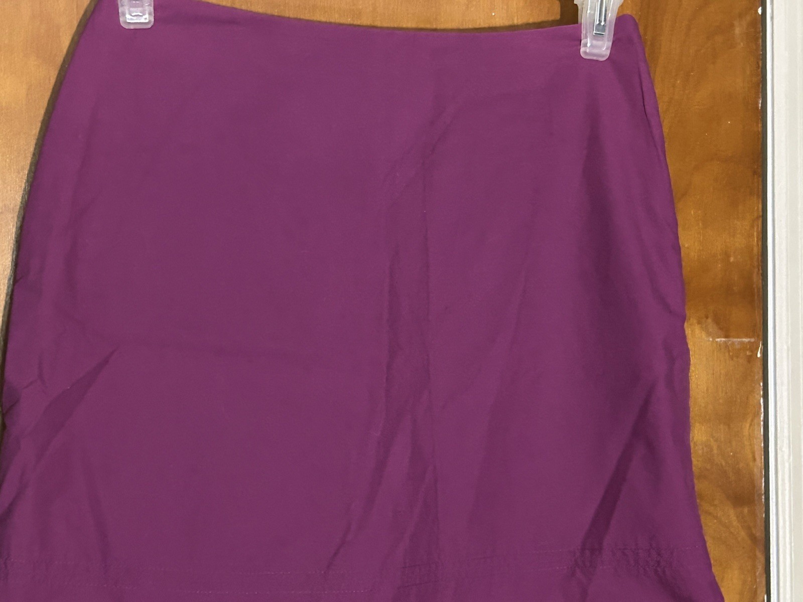 NWT Banana Republic Dark Magenta Violet Mini Pencil Skirt Size 6