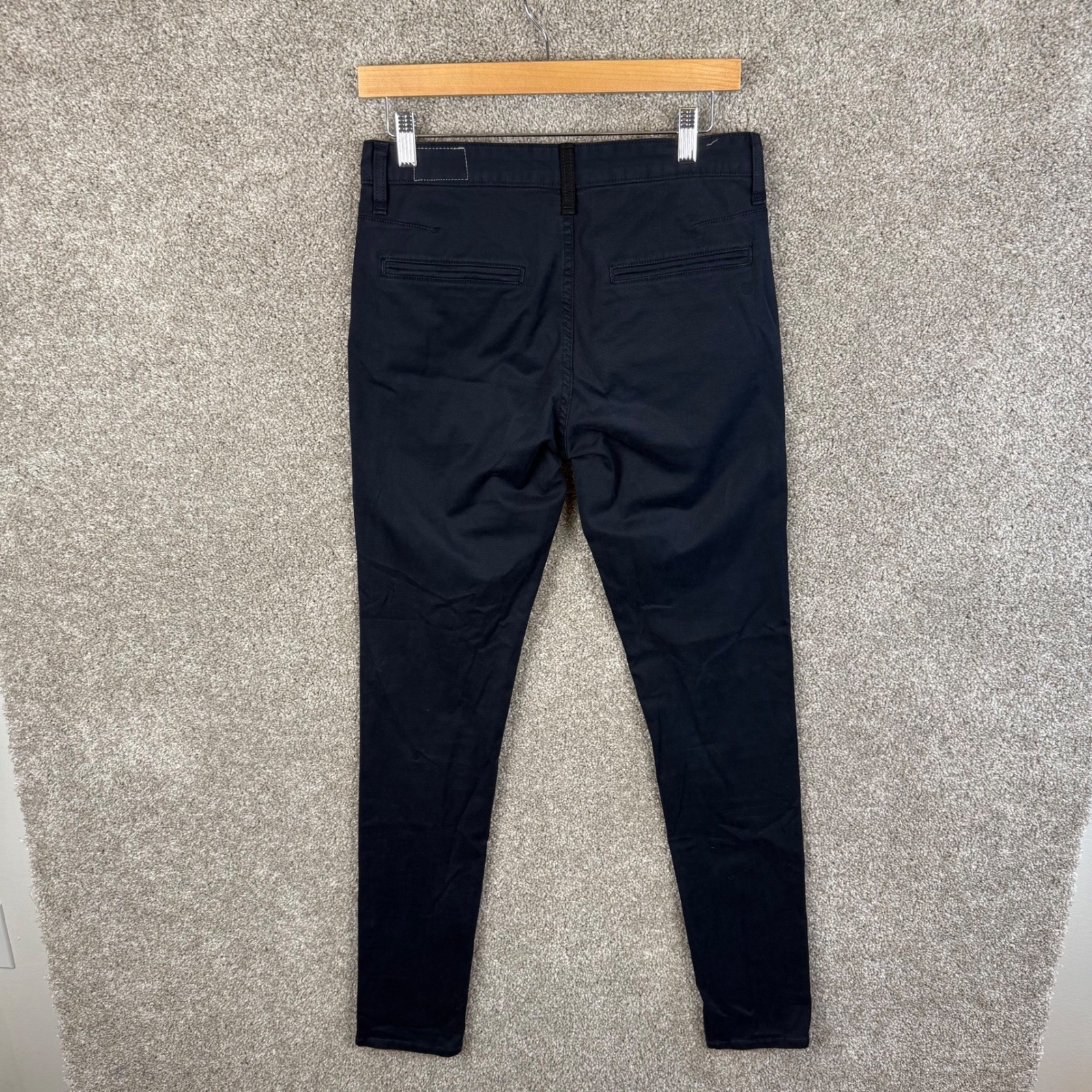 Rag Bone Navy Chinos Mens Size 29 Cotton Poly Blend Straight Fit Pants