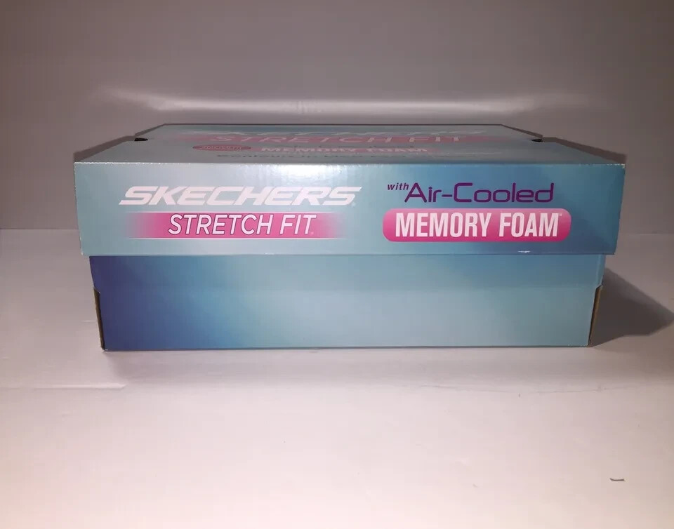 Empty SKECHERS Stretch Fit with Air-Cooled Memory Foam Turquoise Blue *Box Only*