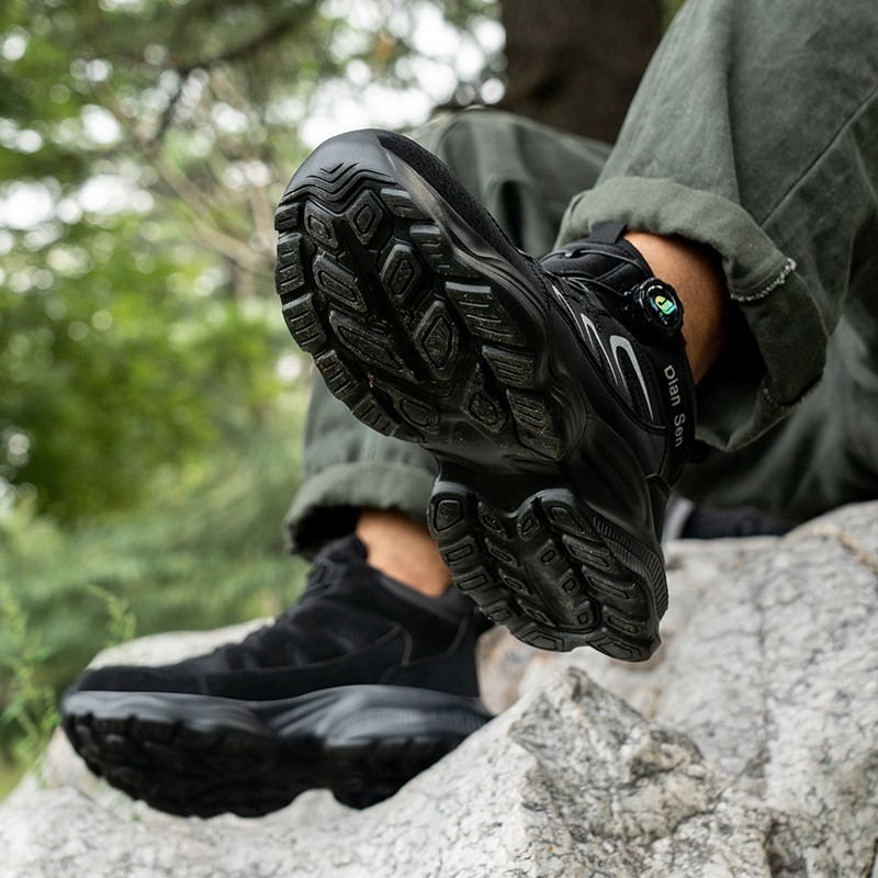 Men Work Boots Safety Shoes Anti-puncture Indestructible Steel Toe Shoes