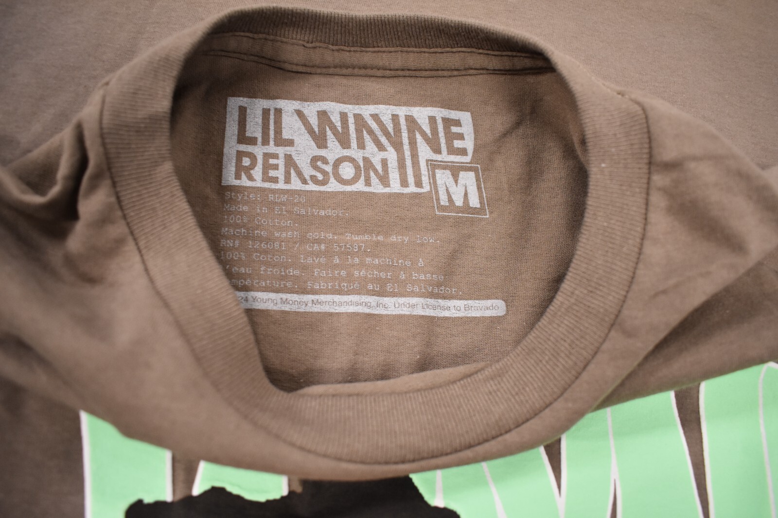 Lil Wayne Mens Lil Wayne Reason Tunechi Brown Shirt New S, M, L