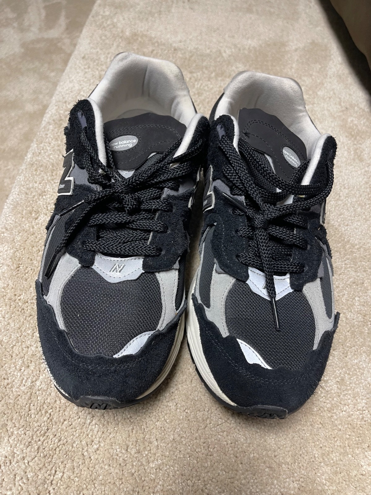 New Balance 2002r Black Grey Size 11