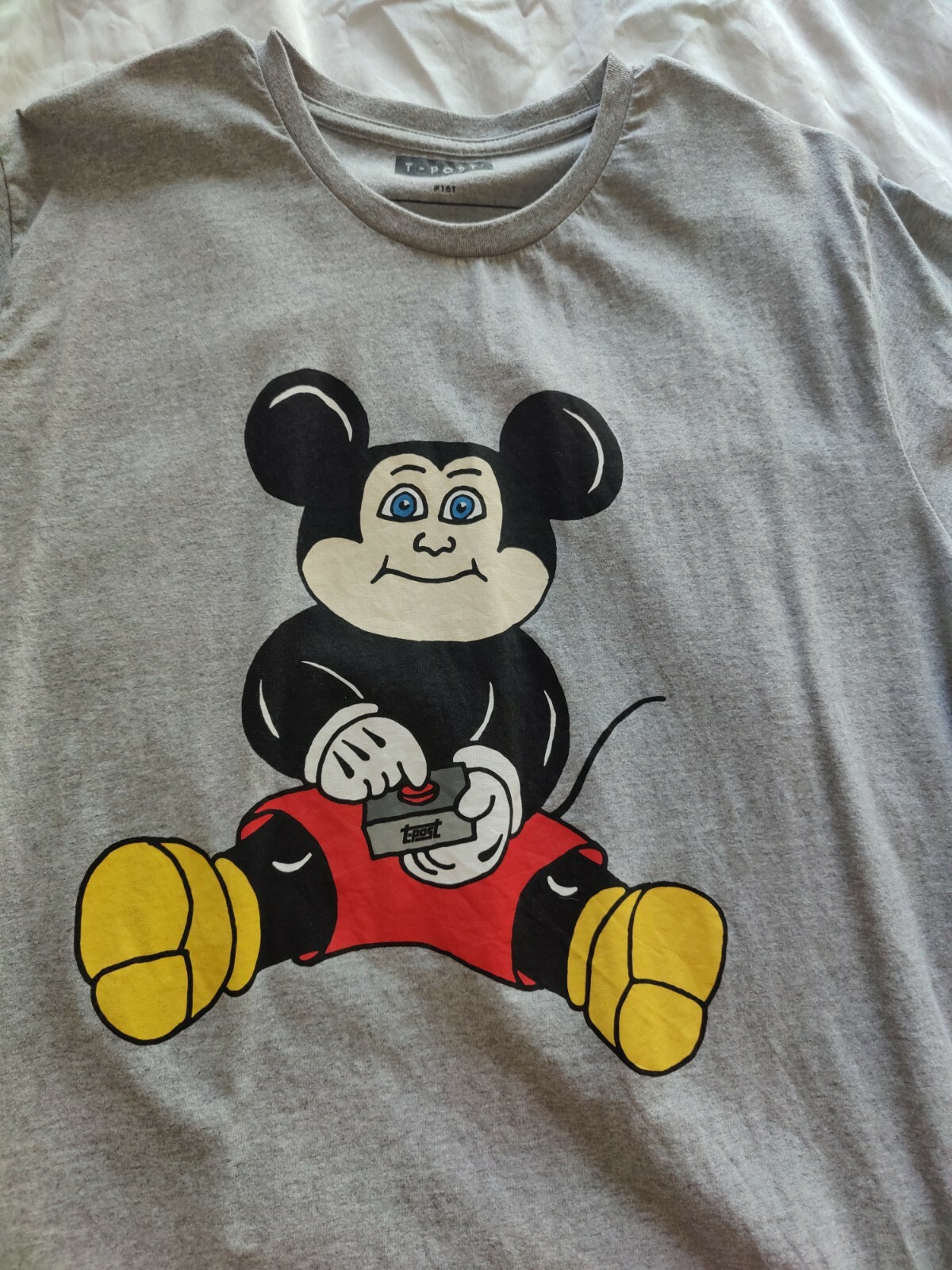 T-Post Wearable Magazine T Shirt #161 Fat Mickey Mouse Large L