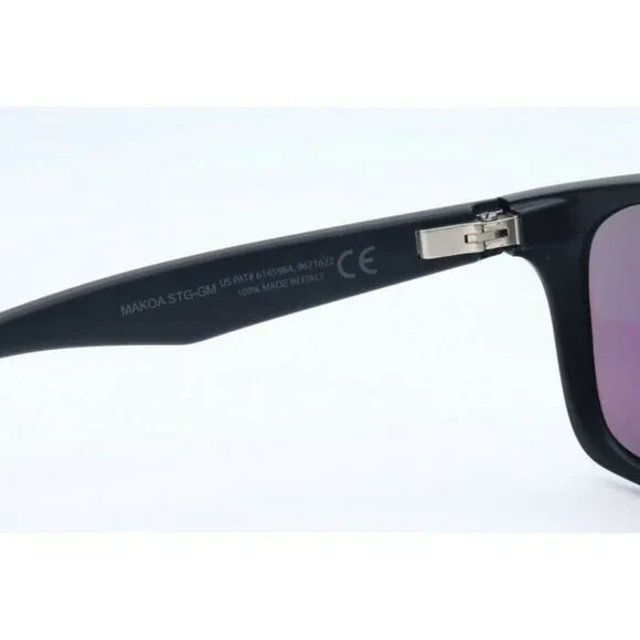 Maui Jim Makoa MJ 804-2M Square Black Sunglasses Polarized Green