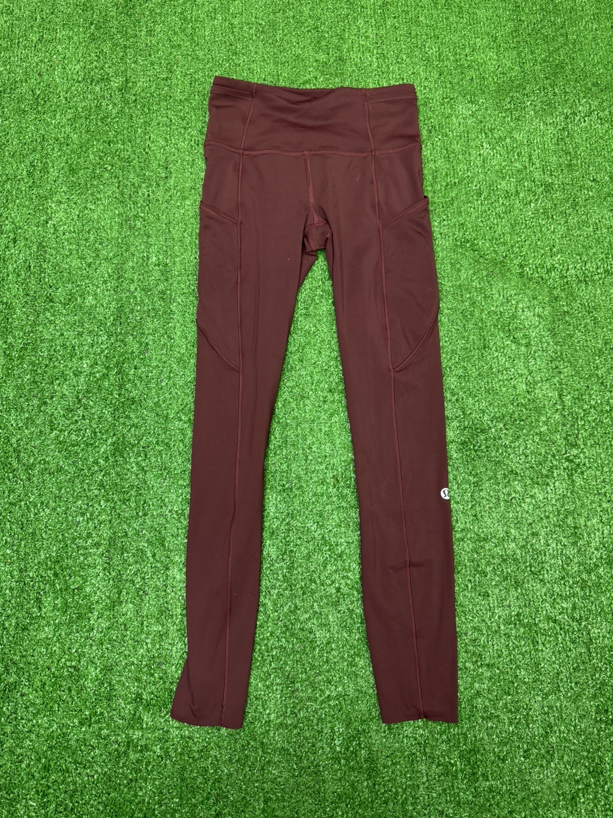Lululemon Fast Free High Rise Crop Nulux Size 2 Garnet