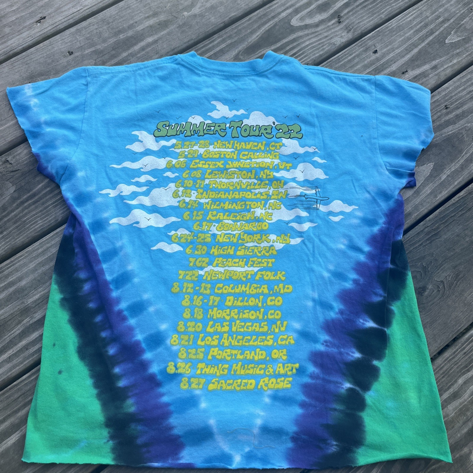 Goose The Band Tee Summer 2022 Tour Concert Rock Indie Jam Band Shirt Small Raw
