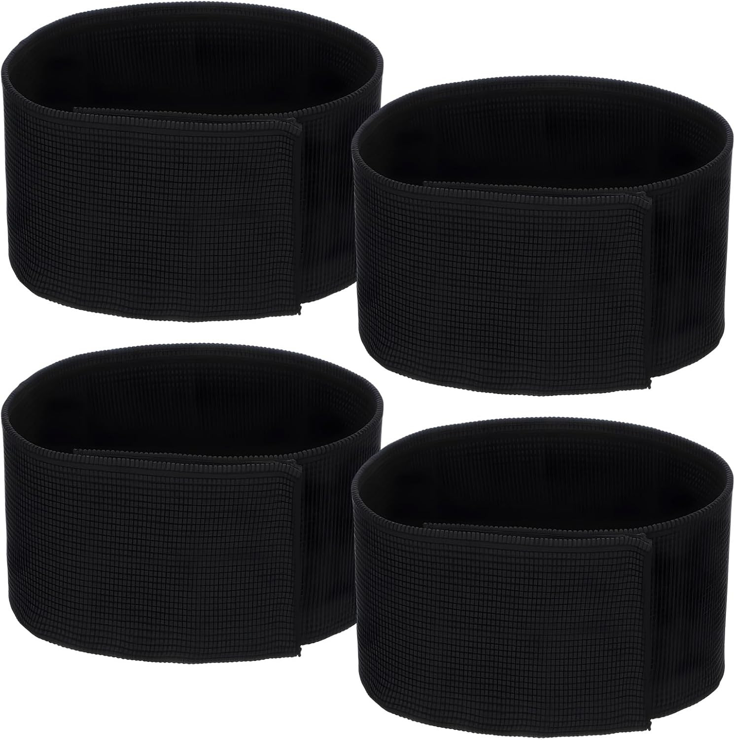 4PCS Black Boot Straps, Elastic Polyester Ankle Straps for Cowboy, Adjustable