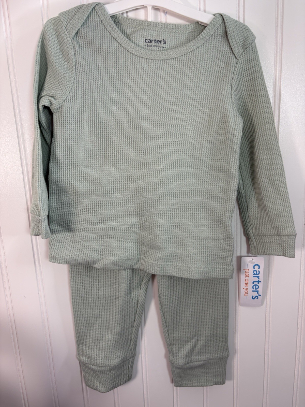 Carter’s Just One You Baby 2-piece Thermal Set Sage Green NB 3M 6M 9M 12M 18M