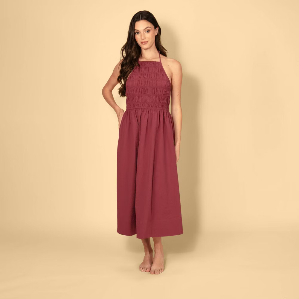 Solid & Striped Women Smocked A-Line Dress