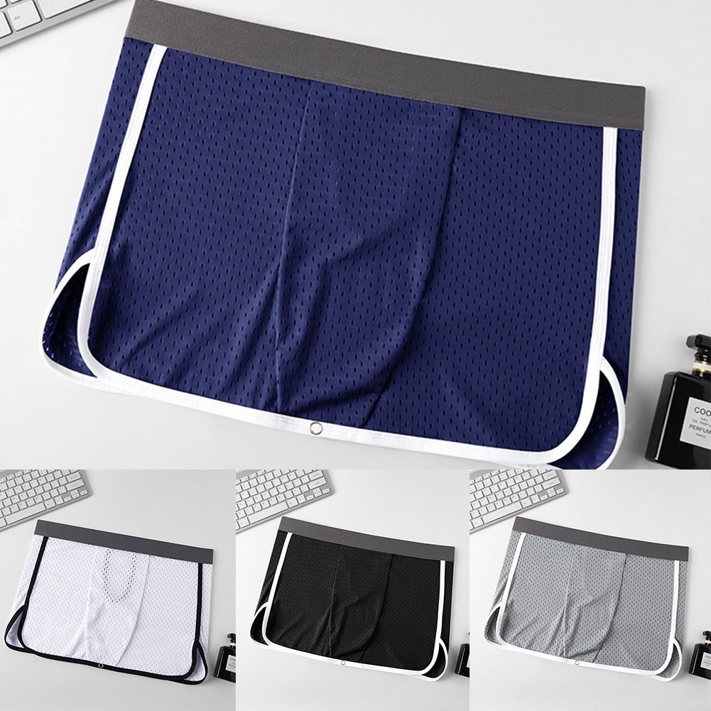 Comfortable Men’s Open Crotch Boxer Briefs Breathable Underwear for LINGERIE