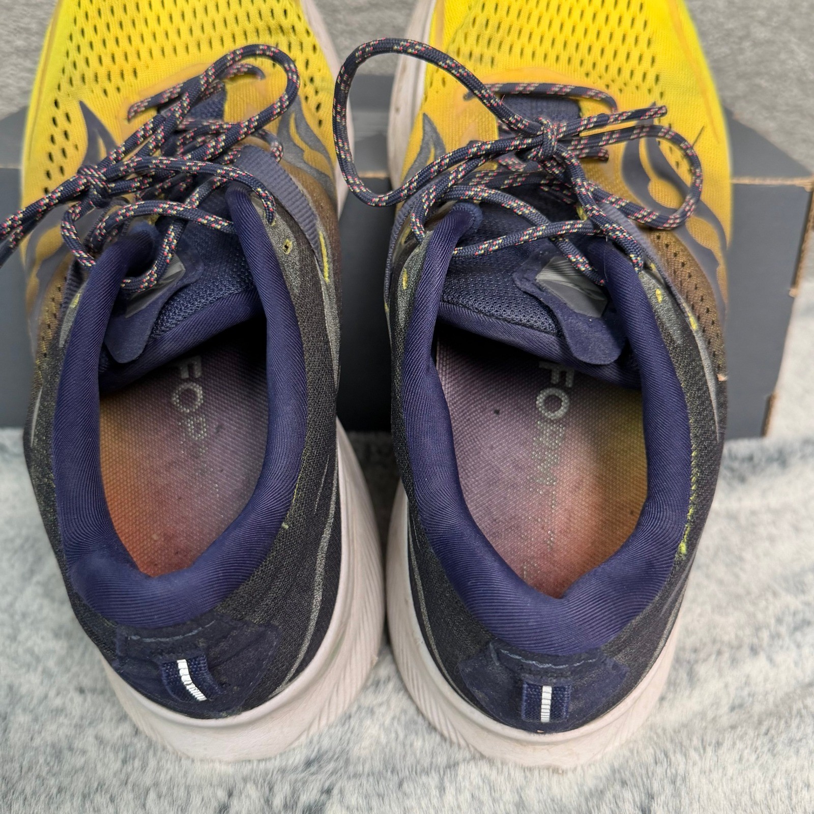 Saucony Ride 15 Mens Running Shoes Yellow Navy S20729-16 Size 9.5