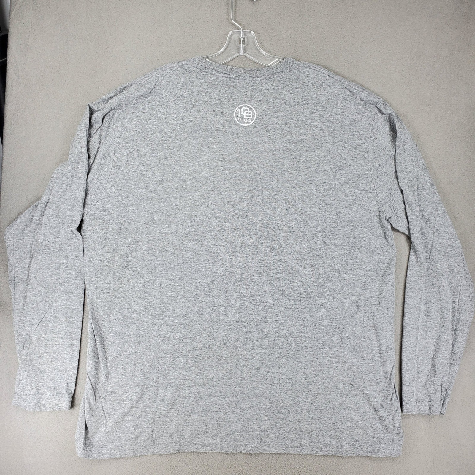 108 Stitches Buffalo Bisons Long Sleeve T-Shirt Mens XXL Gray MiLB Baseball Tee