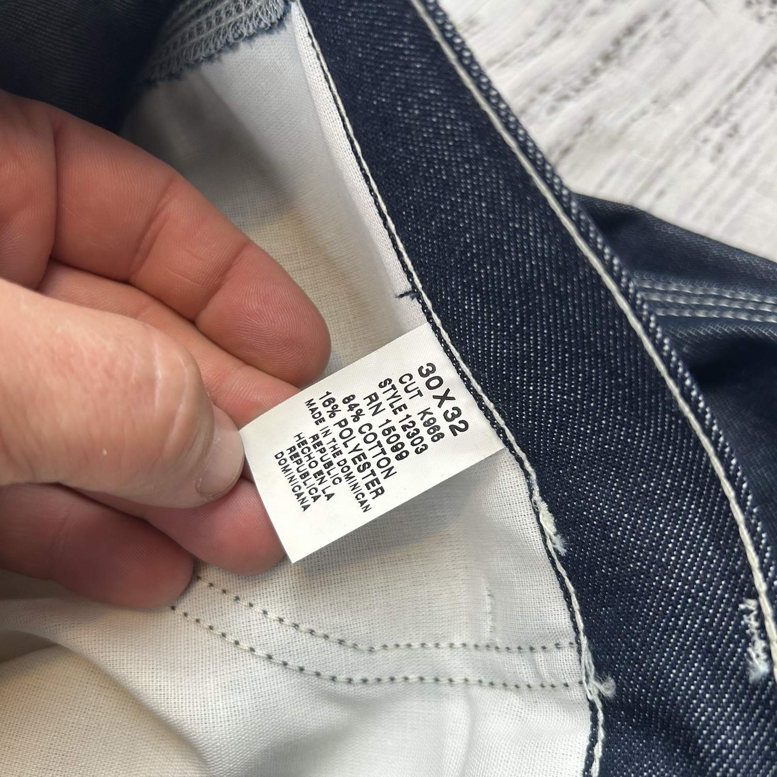 NWT Vintage Sears Roebucks Jeans Mens 30×33 Blue Carpenter Hammer Loop Denim