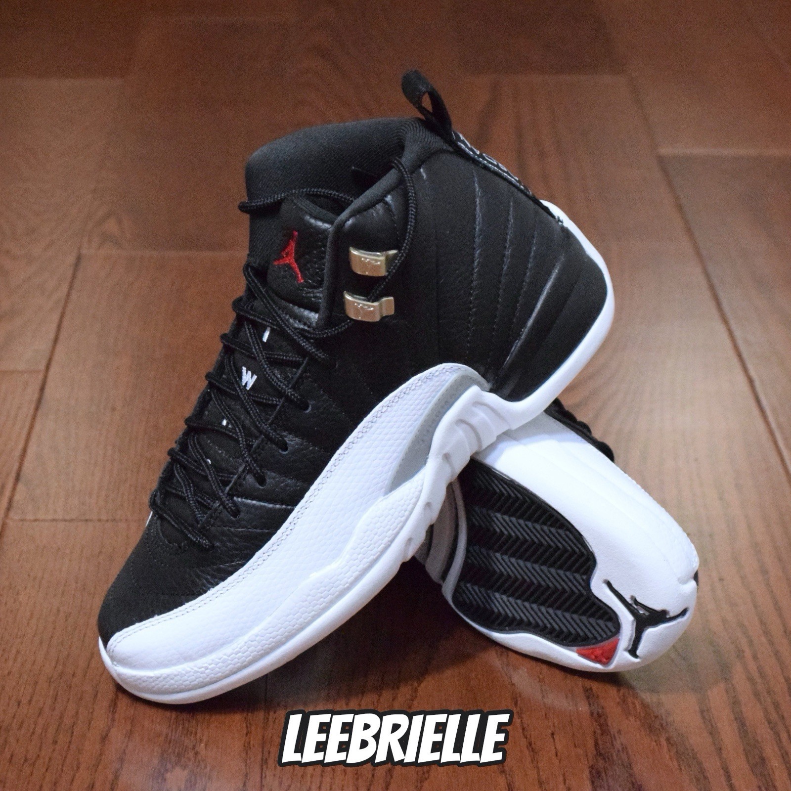 Nike Air Jordan 12 Retro Playoff Black Red White 153265-006 GS Size