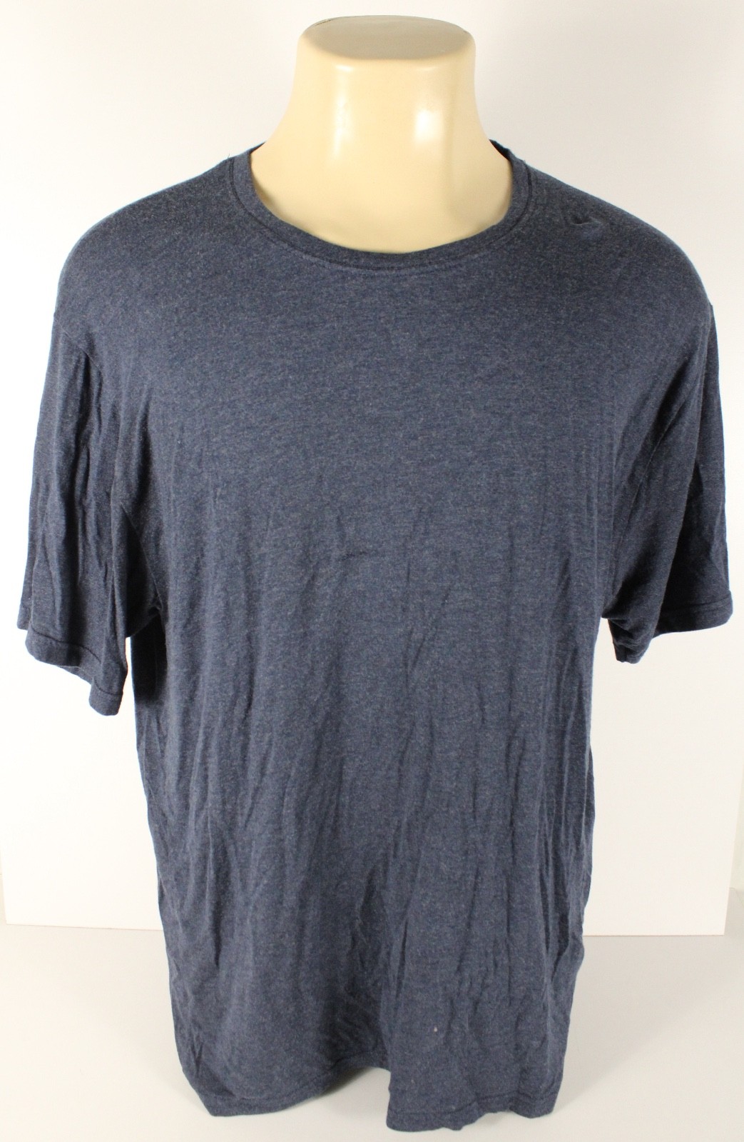 Hanes Blue T-shirt Large L Super Soft 95% Modal Viscose 5% Spandex Undershirt