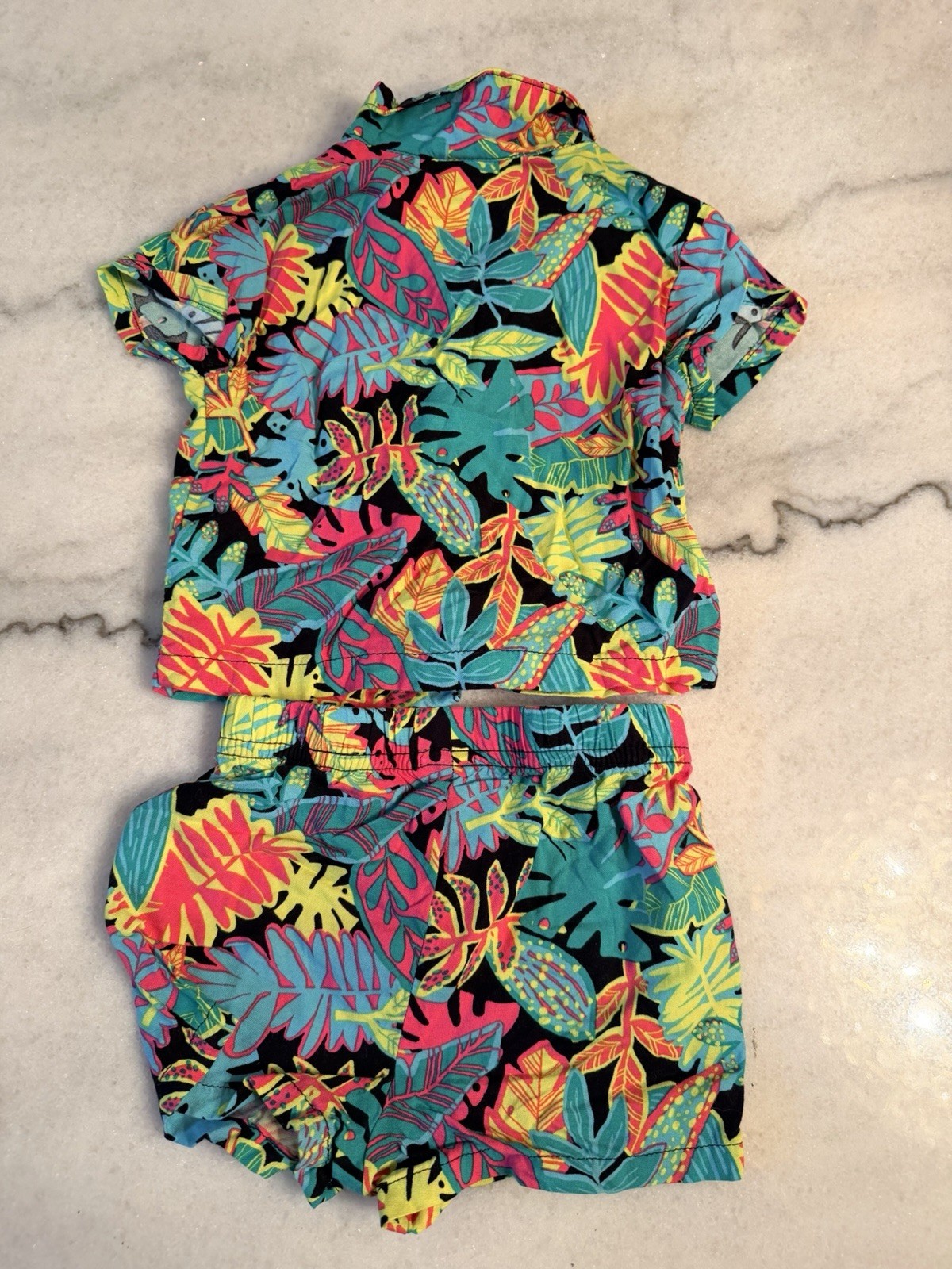 Cat & Jack floral boys set 6-9 Months