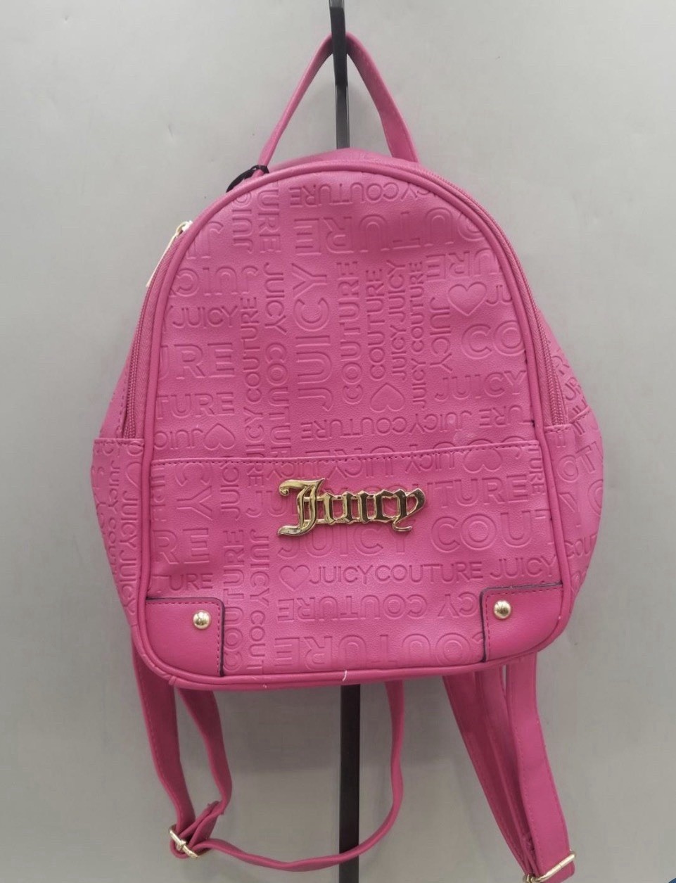 Juicy Couture Raspberry Tart Embossed Pink Backpack NWT