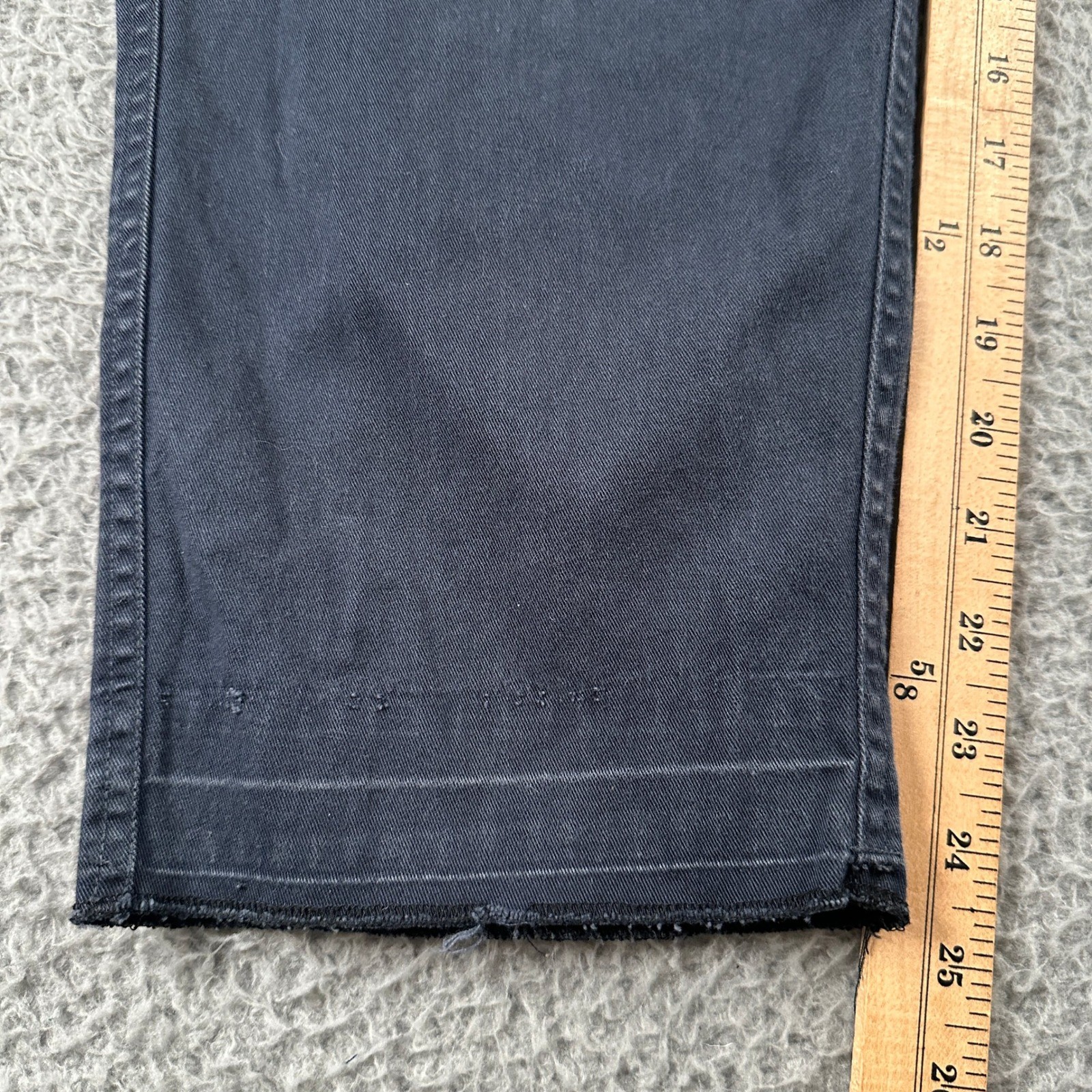 Universal Works Pants Mens 32(29 Measured)Blue Trouser Raw Hem Drawstring