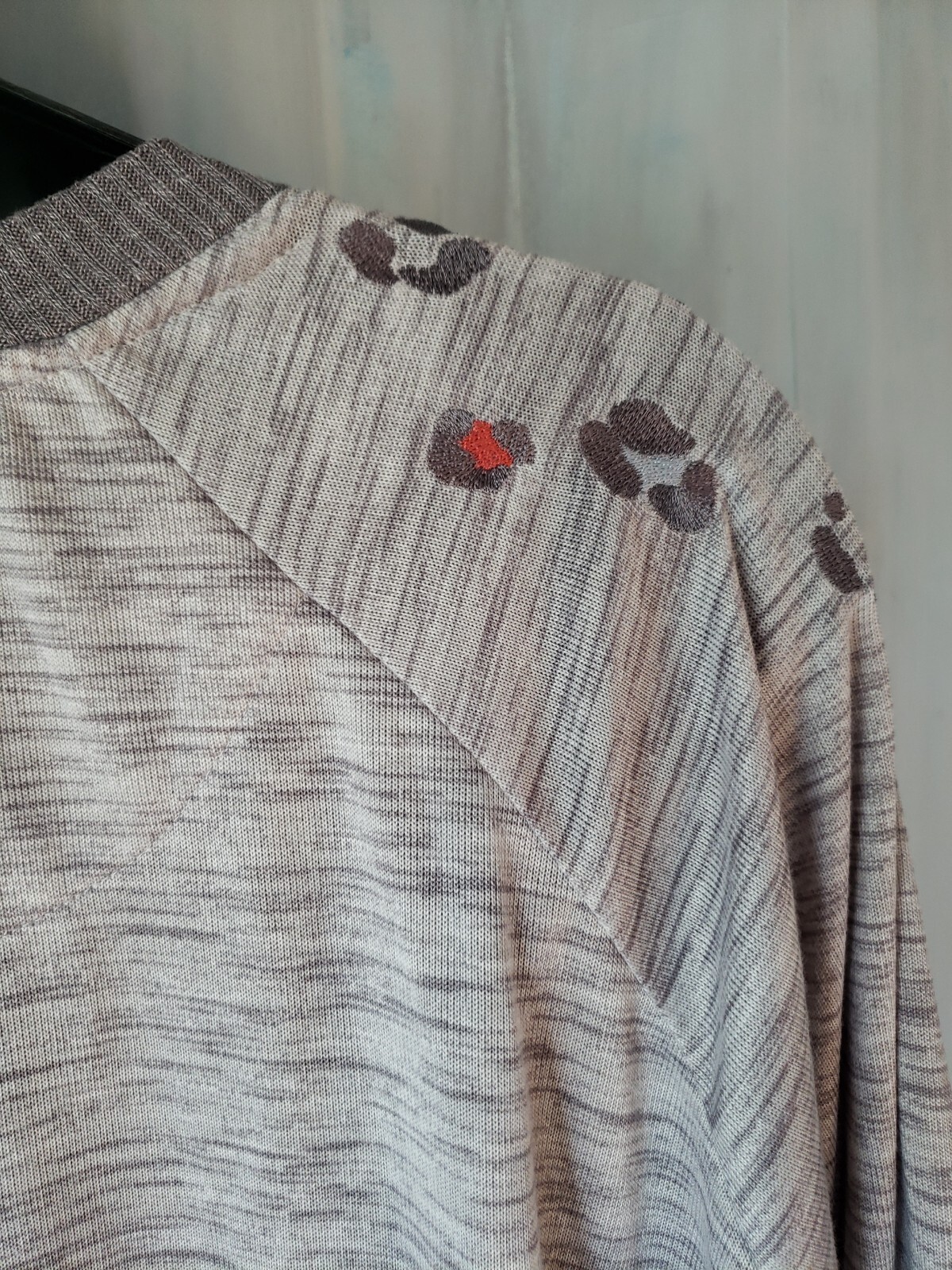 Secret Treasures PJ Top Size L – 3X Gray Multi Color Stripes or Animal Print