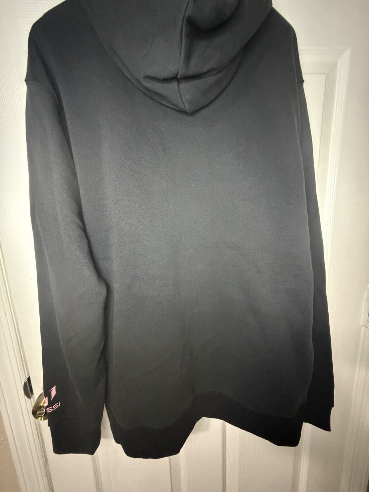 Messi Men’s 2XL Black Pullover Hoodie Drawstring Logo Graphic Print