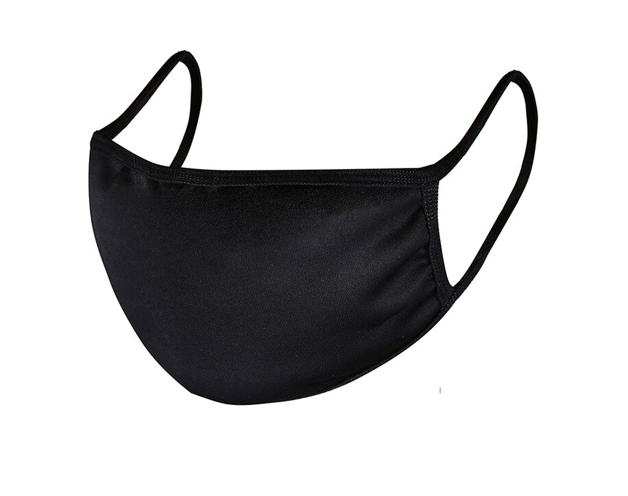 5 Black Face Mask Reusable Organic Cotton Washable Masks Cloth Men Women Teens