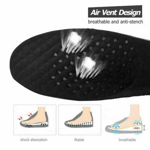 Gel Shoe Insole Invisible Height Increase Heel Lift Taller Insert Pad Silicone