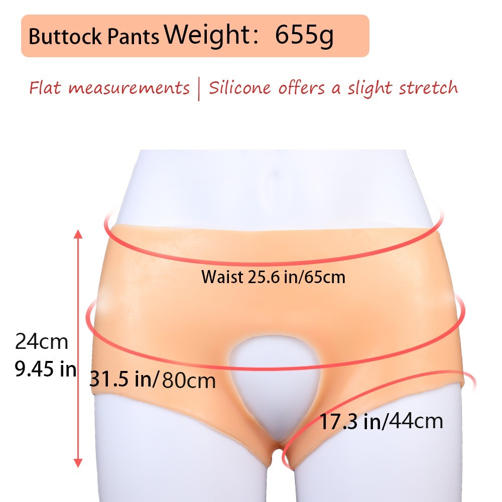 Silicone Hip Enhancer Pants Buttock Lift Underwear for Drag Queen Cross dresser