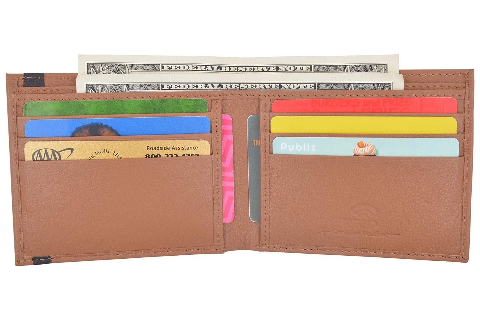 CAZORO Slim Wallet for Men Bifold Genuine Leather RFID Blocking Minimalist…