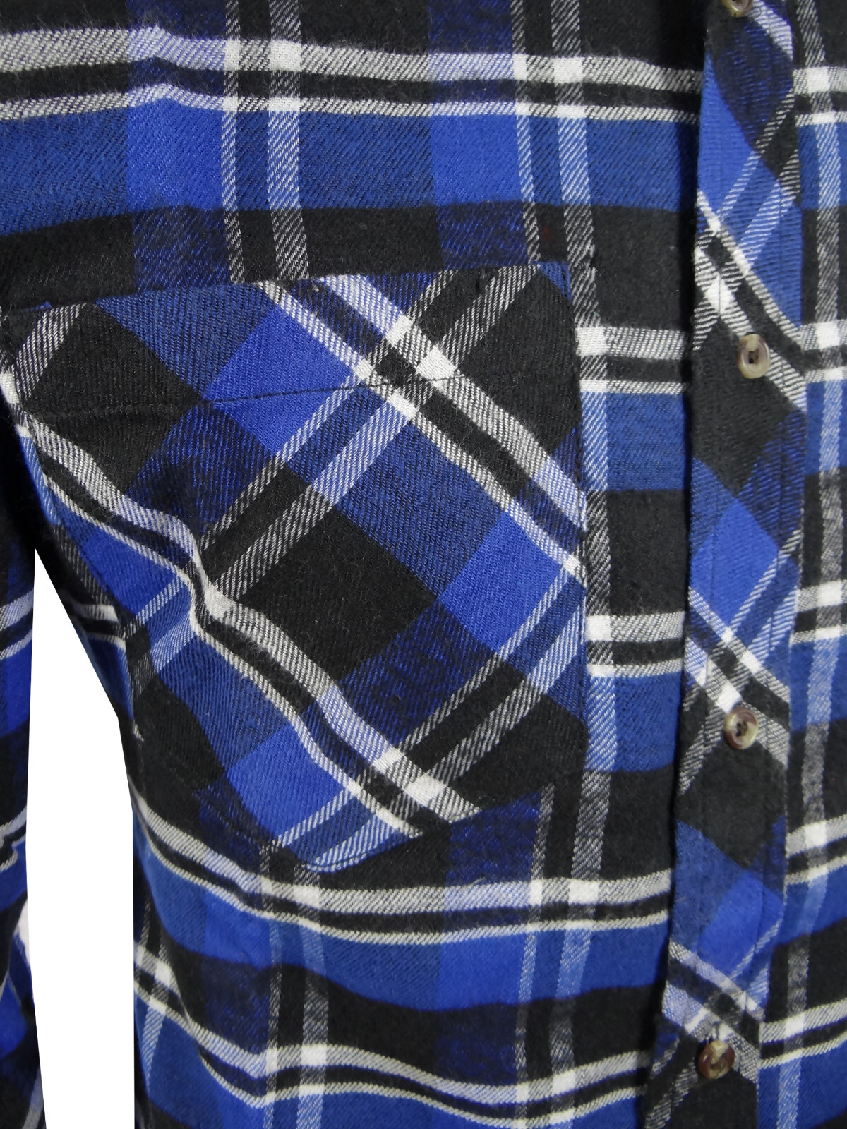 Plaid Flannel Mens Shirt Soft NEW Colors Double Chest Pocket Button Up Western b