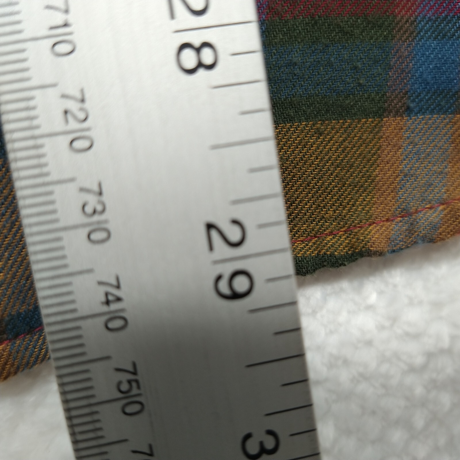 P.G. Field Mens Button Up Shirt Size Large Red Plaid Colorfull Long Sleeve