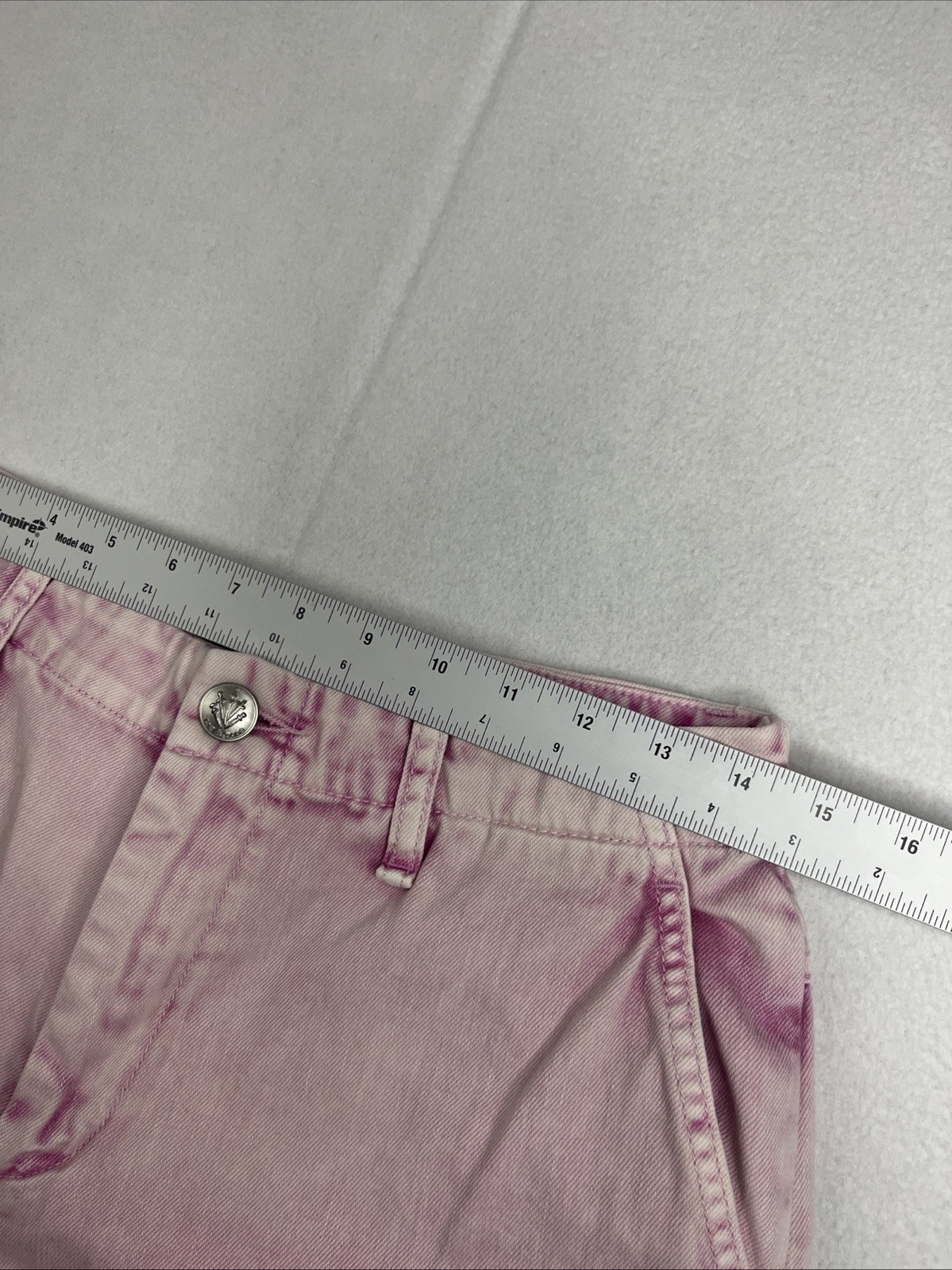 $325 rag & bone Nora Cargo Jeans in Pink Acid 27 Baggy Wide Leg Streetwear
