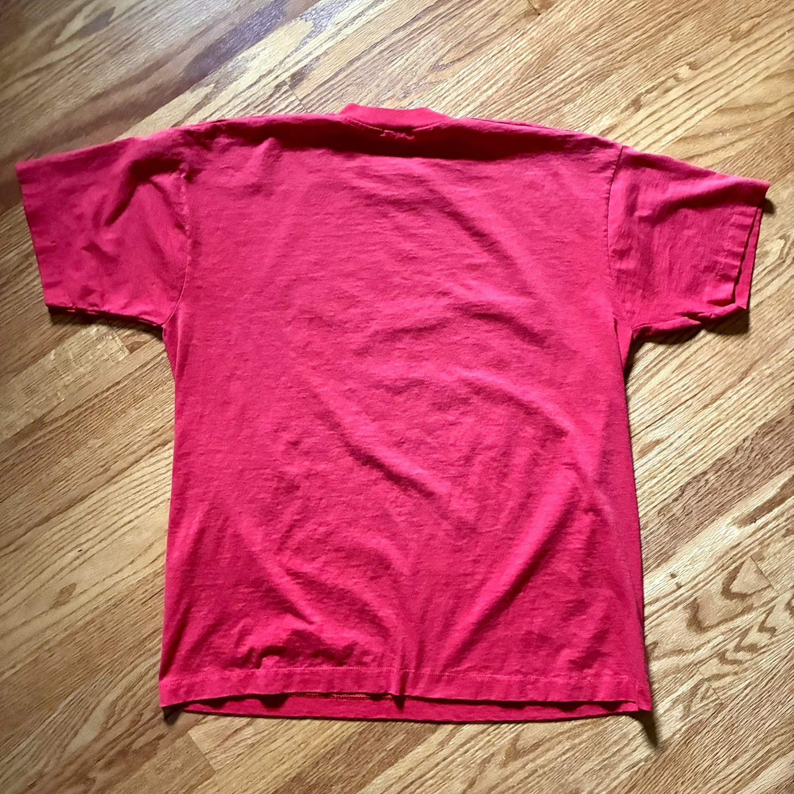 VINTAGE 90s Woodmen Rangers Red Single-Stitch T-shirt Size XL
