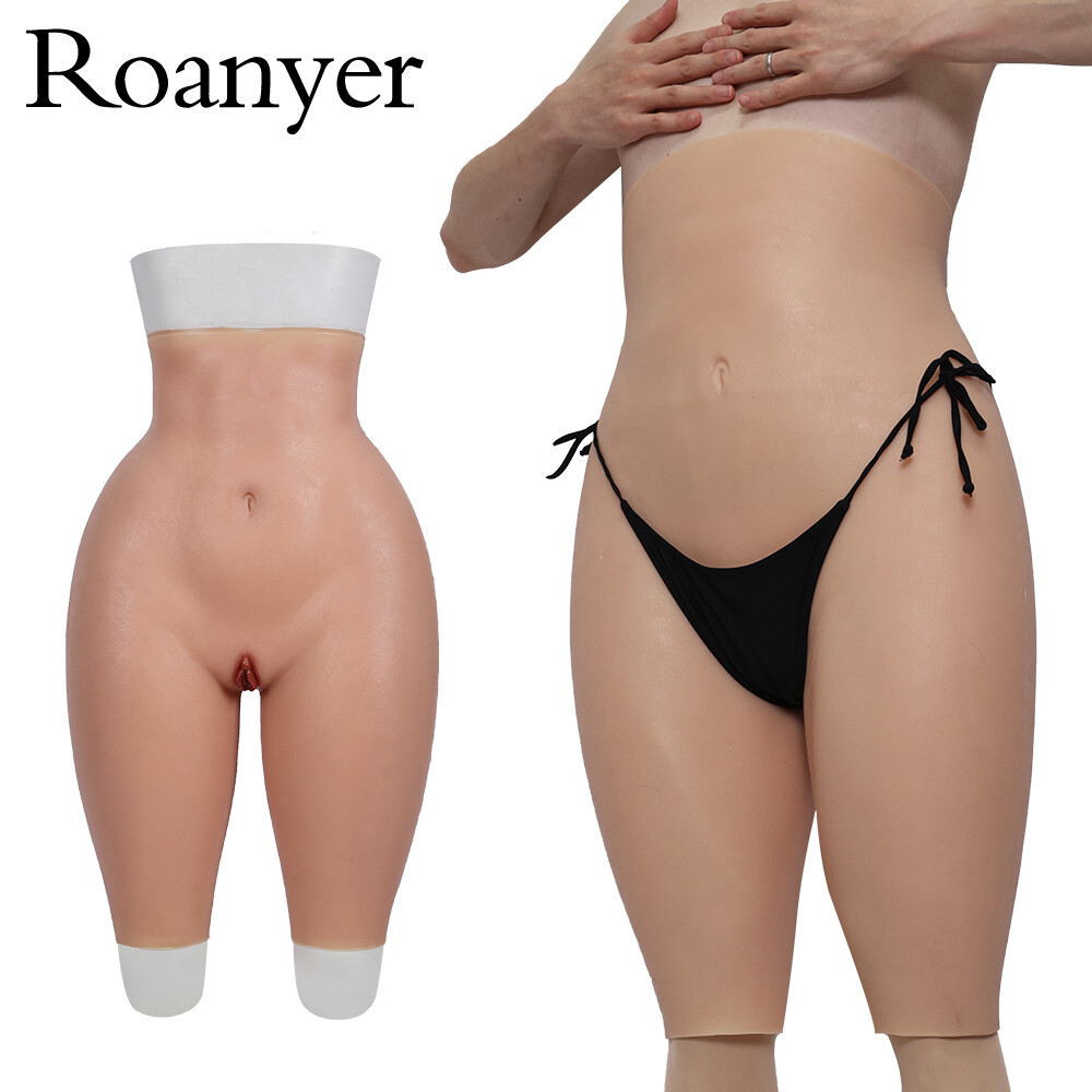 Roanyer Small Super Strong Silicone Fake Vagina Pants Panties Hip Shaping Pants