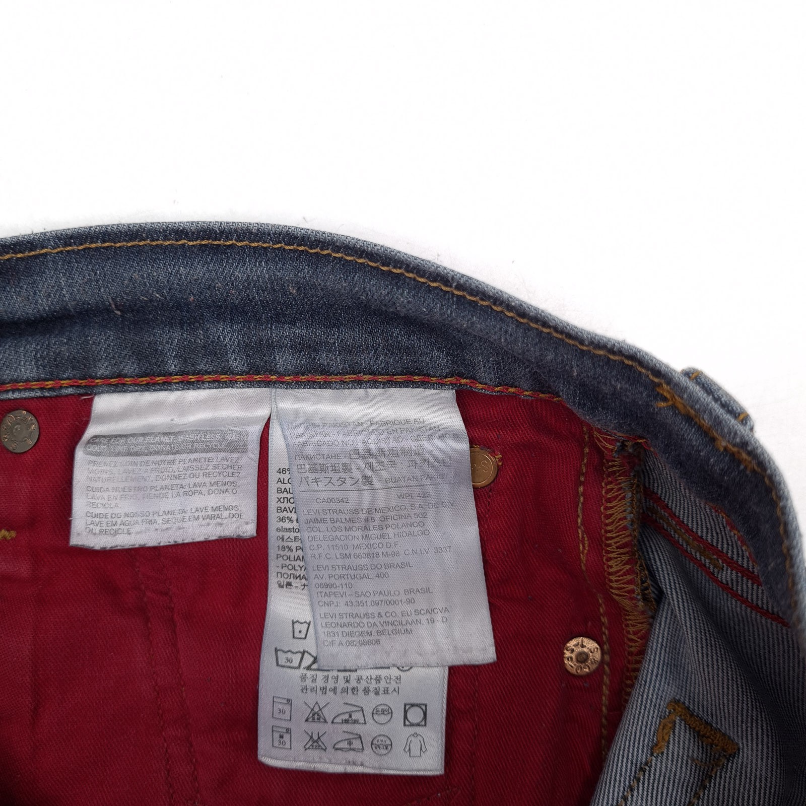 Vintage Levi’s Jeans 511 Men Stretch Slim Straight Ci1 Size W32 L30