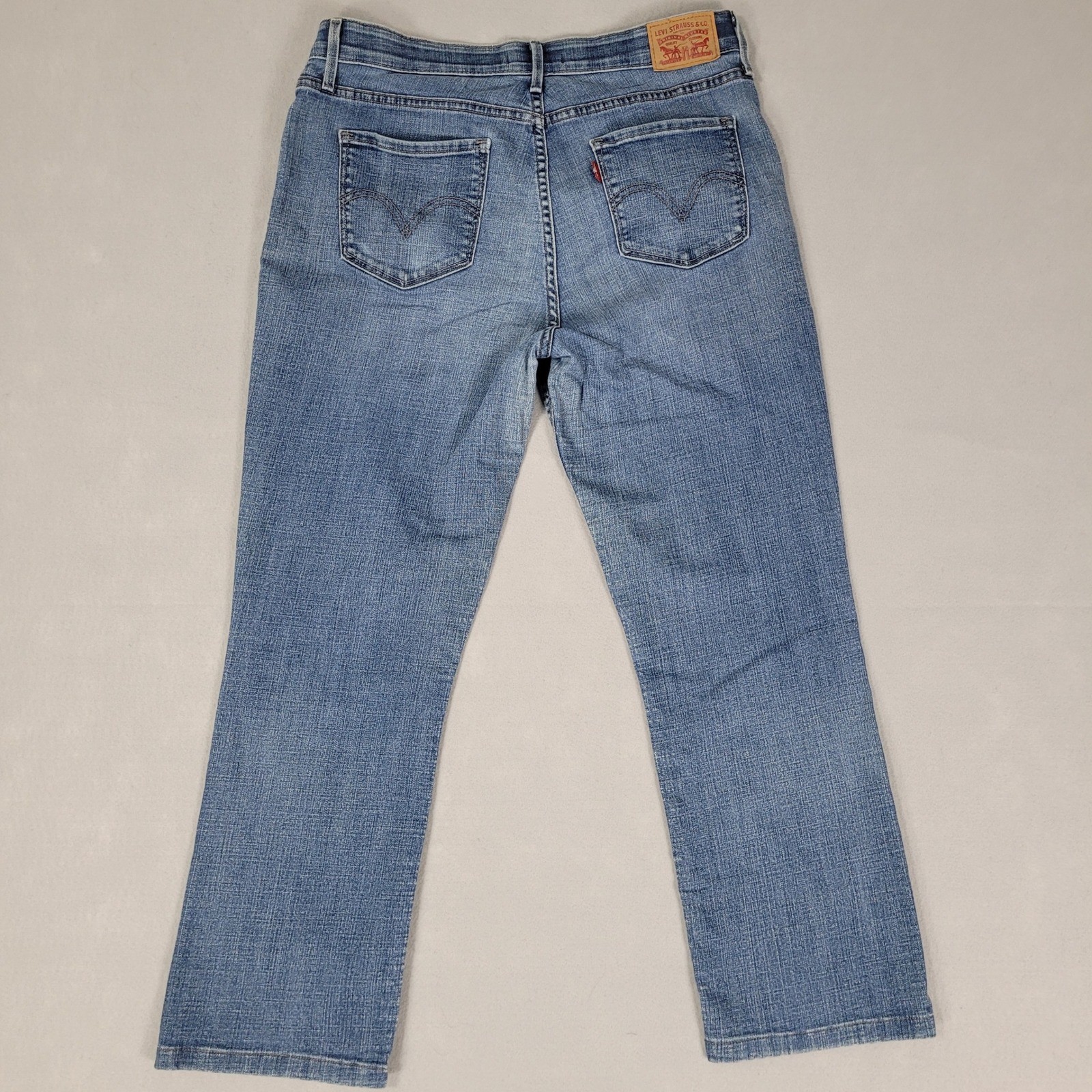 Levi’s 525 Jeans Women’s 12 31×28* Blue Perfect Waist Straight Fit Stretch Denim