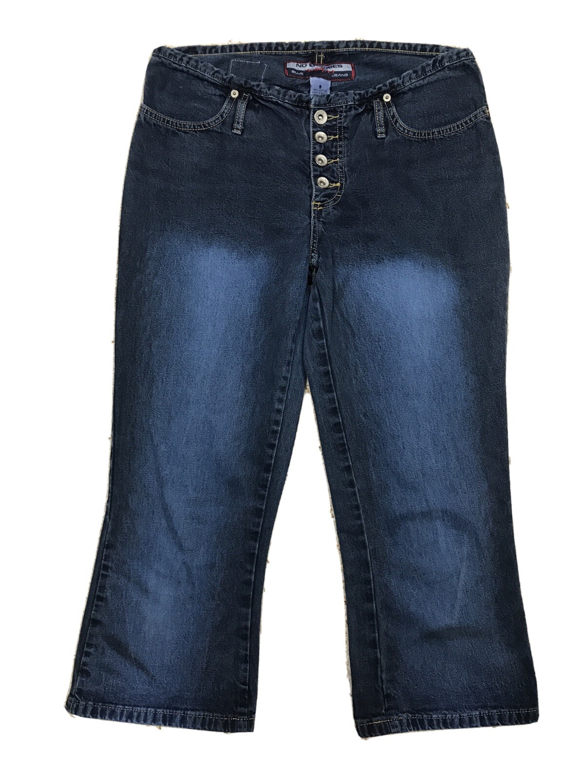 No Excuses Women’s Stretch Denim Capris Jeans sz 9 (Waist 32″)