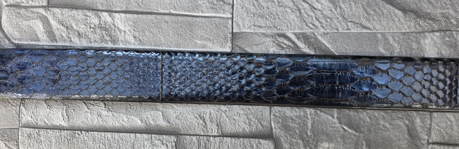 PHILIPP PLEIN PYTHON LEATHER BELT SKULL / 110 / NEW /