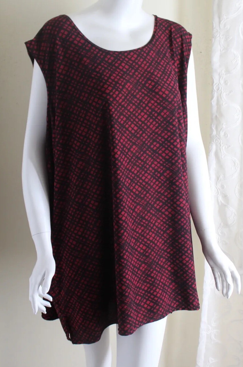 Chelsea Studio Sz 4X 5X Rich Twinset Grid Flowing Travel Artsy Jacket Tank Set