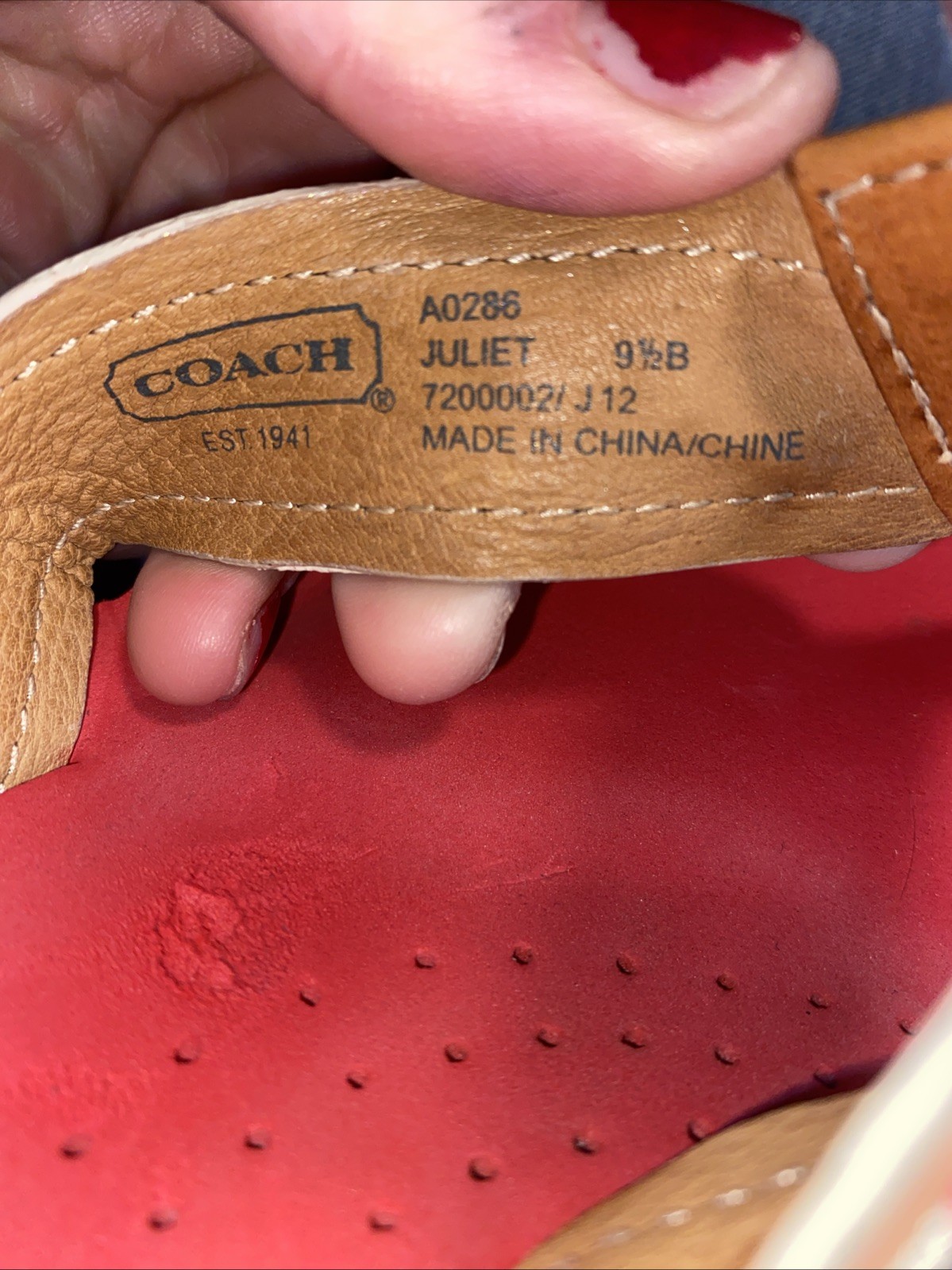 Coach Juliet Sandals Size 9.5