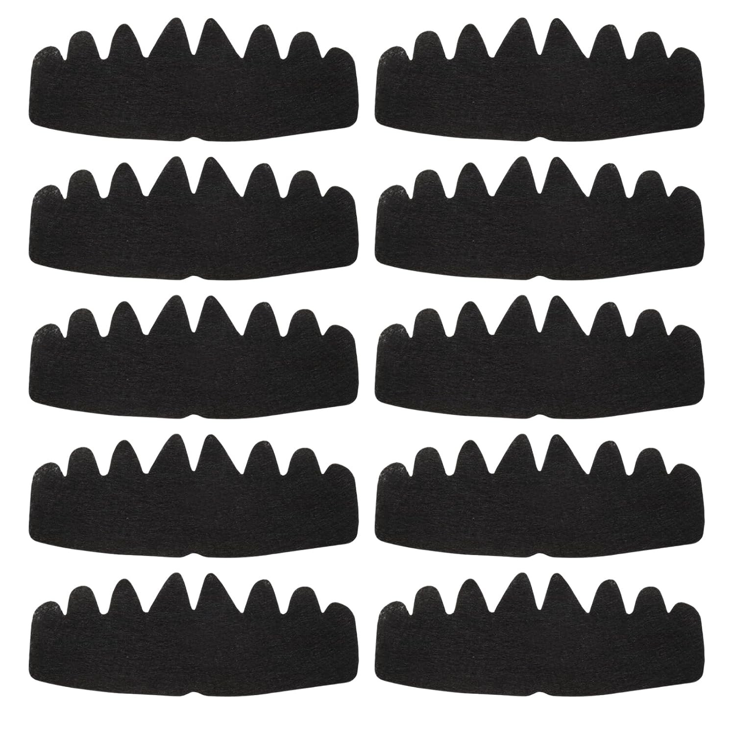 10Pcs Black Baseball Cap Inserts Hat Sweat Liner Sweatband Reusable Washable