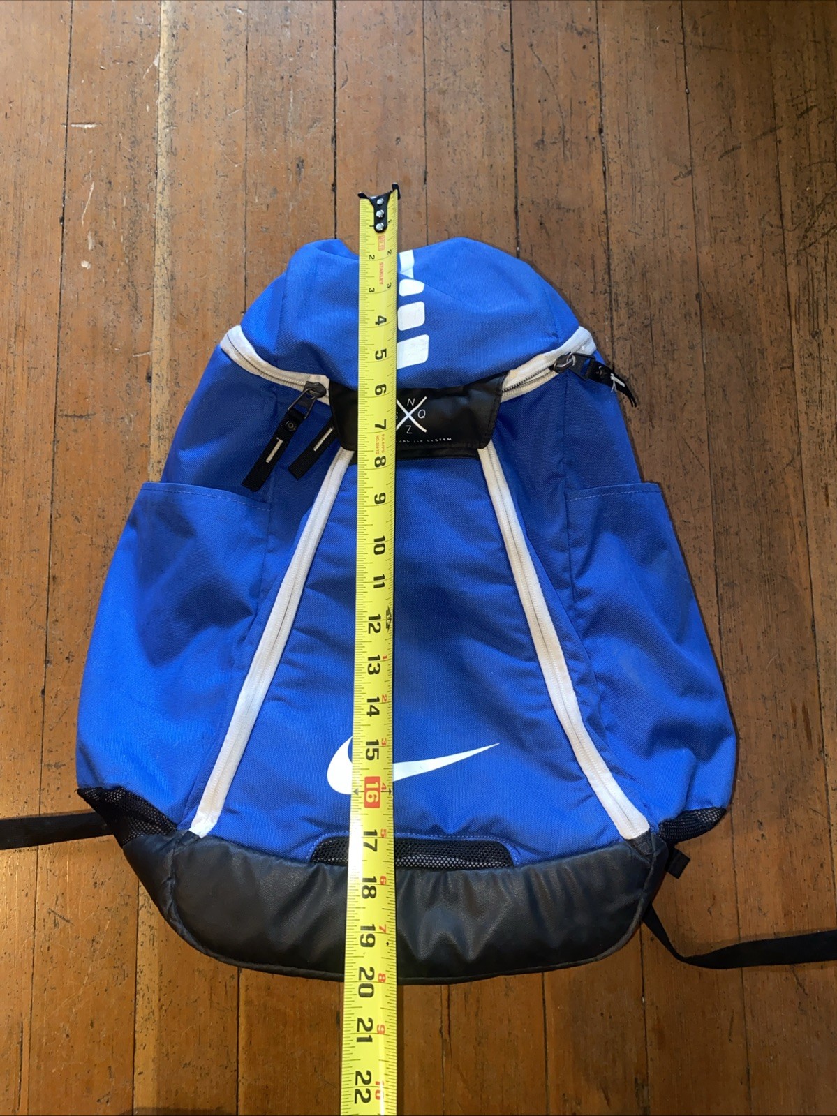 Nike Elite Max Air Backpack Blue Quad Zip System Basketball